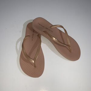 Vionic Noosa Sandals Womens Size 8 Pink Synthetic Flip Flops Comfort Beach